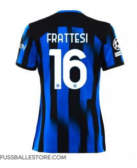 Günstige Inter Milan Davide Frattesi #16 Heimtrikot Damen 2023-24 Kurzarm
